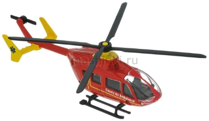Изображение SIKU 1/87 Вертолет Ambulance красно-желтый