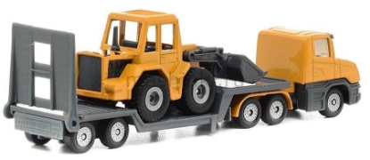 Изображение SIKU 1/87 Тягач + бульдозер в ассорт. красный/желтый