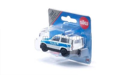 Изображение SIKU LAND ROVER Defender Полиция бело-синий