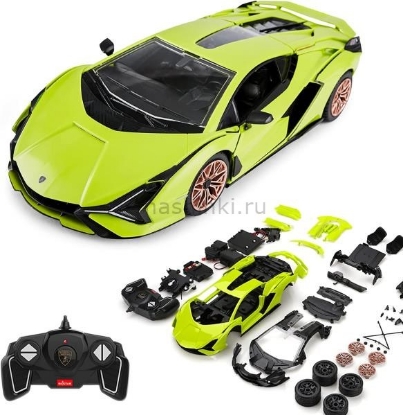 Изображение R/C конструктор RASTAR 1/18 LAMBORGHINI Sian р/у 72 детали зеленый