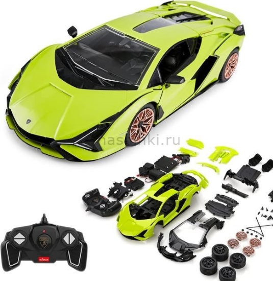 Изображение R/C конструктор RASTAR 1/18 LAMBORGHINI Sian р/у 72 детали зеленый