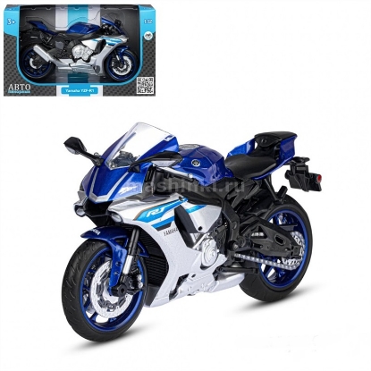 Изображение АВТОПАНОРАМА 1/12 Мотоцикл YAMAHA YZF-R1 синий