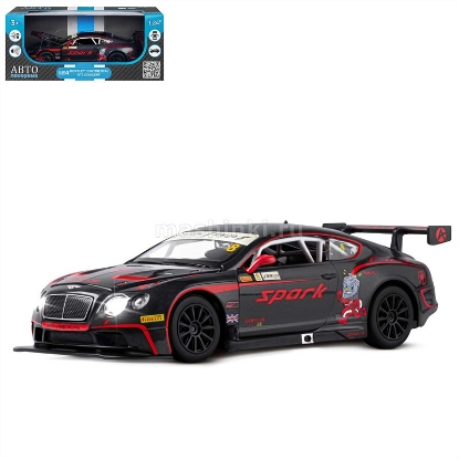 Изображение АВТОПАНОРАМА 1/24 BENTLEY Continental GT3 Concept (свет, звук) черный
