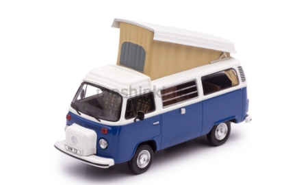Изображение IXO 1/43 VW T2 Westfalia кемпер подъемная крыша 1978 dark blue/white