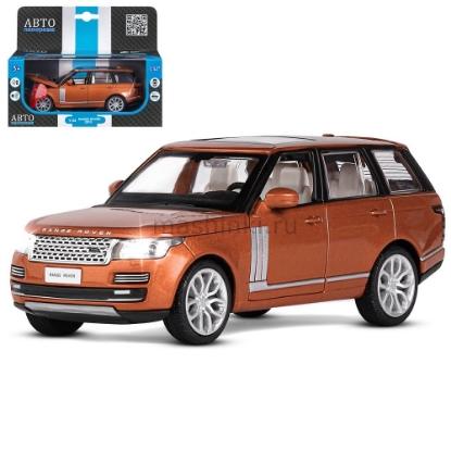 Изображение АВТОПАНОРАМА 1/32 LAND ROVER Range Rover 2013 (свет, звук) оранж. перламутр
