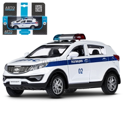 Изображение АВТОПАНОРАМА 1/39 KIA Sportage R Полиция белый