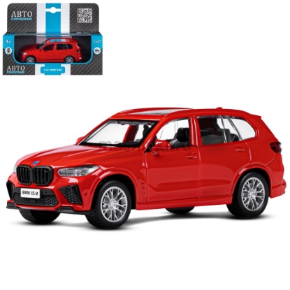 Изображение АВТОПАНОРАМА 1/43 BMW X5M откр. двери красный