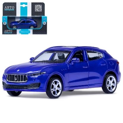 Изображение АВТОПАНОРАМА 1/43 MASERATI Levante SUV откр. двери синий