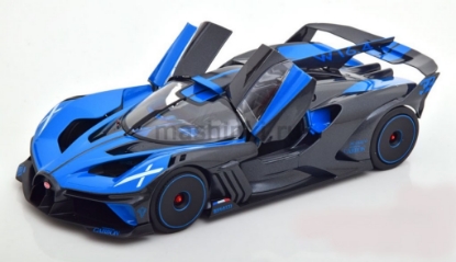 Изображение BBURAGO 1/18 BUGATTI Bolide black-blue/черно-синий