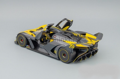 Изображение BBURAGO 1/18 BUGATTI Bolide black-yellow/черно-желтый