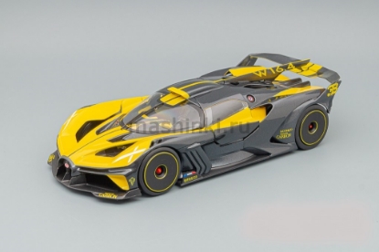 Изображение BBURAGO 1/18 BUGATTI Bolide black-yellow/черно-желтый