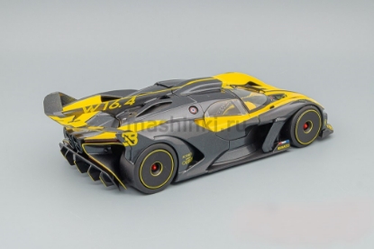 Изображение BBURAGO 1/18 BUGATTI Bolide black-yellow/черно-желтый