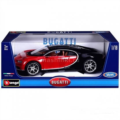 Изображение BBURAGO 1/18 BUGATTI Chiron Sport red/красный
