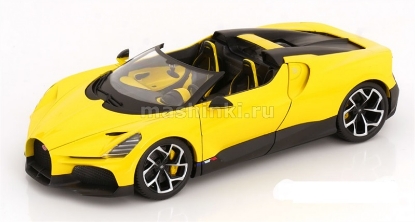 Изображение BBURAGO 1/18 BUGATTI Mistral yellow/желтый