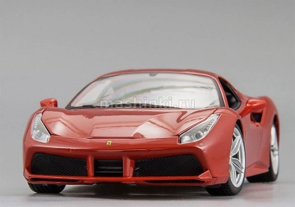Изображение BBURAGO 1/18 FERRARI 488 GTB red/красный