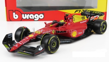 Изображение BBURAGO 1/18 FERRARI F1-75 Carlos Sainz 2022 red/красный
