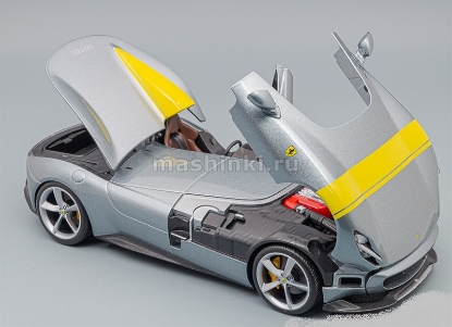 Изображение BBURAGO 1/18 FERRARI Monza SP1 Grigio Titanio grey/серый