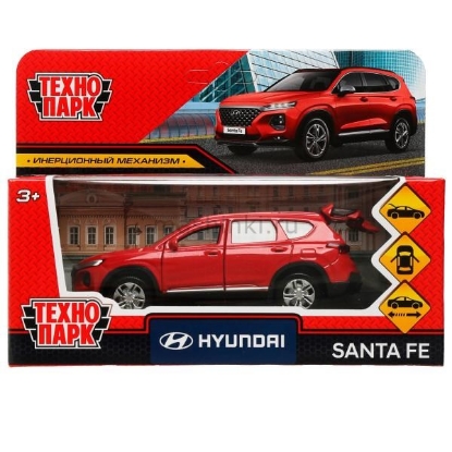 Изображение ТЕХНОПАРК HYUNDAI Santa Fe 12 см красный