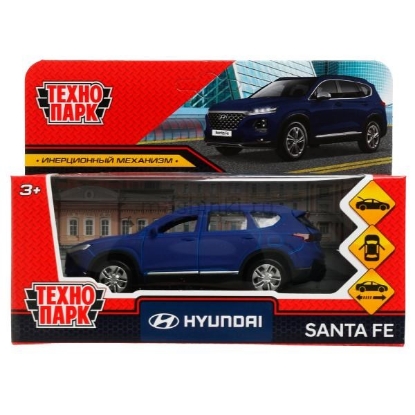 Изображение ТЕХНОПАРК HYUNDAI Santa Fe Soft 12 см синий