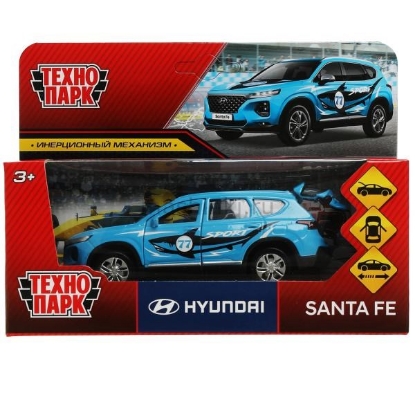 Изображение ТЕХНОПАРК HYUNDAI Santa Fe Спорт 12 см голубой