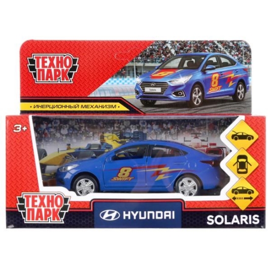 Изображение ТЕХНОПАРК HYUNDAI Solaris Спорт 12 см синий
