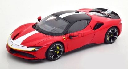 Изображение BBURAGO 1/18 FERRARI SF90 Stradale Assetto Fiorano red/красный