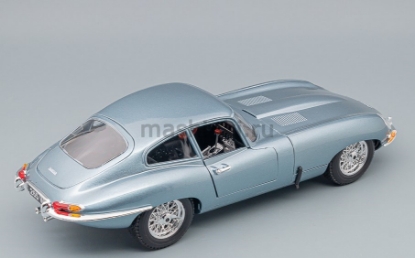 Изображение BBURAGO 1/18 JAGUAR E Coupe 1961 silver blue/голубой