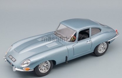 Изображение BBURAGO 1/18 JAGUAR E Coupe 1961 silver blue/голубой
