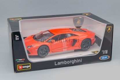 Изображение BBURAGO 1/18 LAMBORGHINI Aventador LP700-4 met orange/металл. оранж