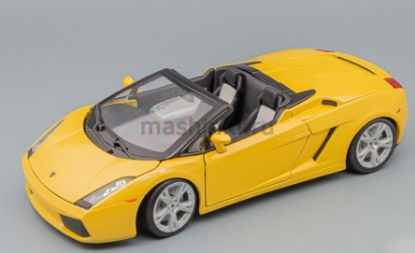 Изображение BBURAGO 1/18 LAMBORGHINI Gallardo Spyder yellow/желтый
