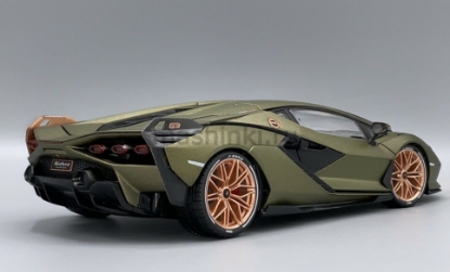 Изображение BBURAGO 1/18 LAMBORGHINI Sian FKP 37 matt green/матовый зеленый