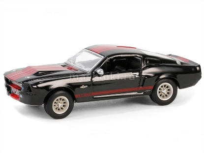 Изображение GREENLIGHT 1/64 FORD Mustang Eleanor (Scottsdale 2023) 1967 raven black with red stripes