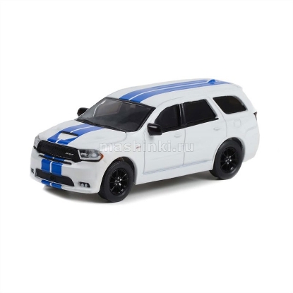 Изображение GREENLIGHT 1/64 DODGE Durango SRT 2019 white with blue stripes