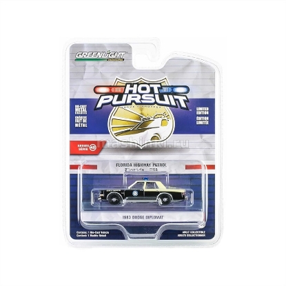 Изображение GREENLIGHT 1/64 DODGE Diplomat Florida Highway Patrol 1983