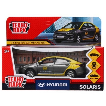 Изображение ТЕХНОПАРК HYUNDAI Solaris каршеринг 12 см серый