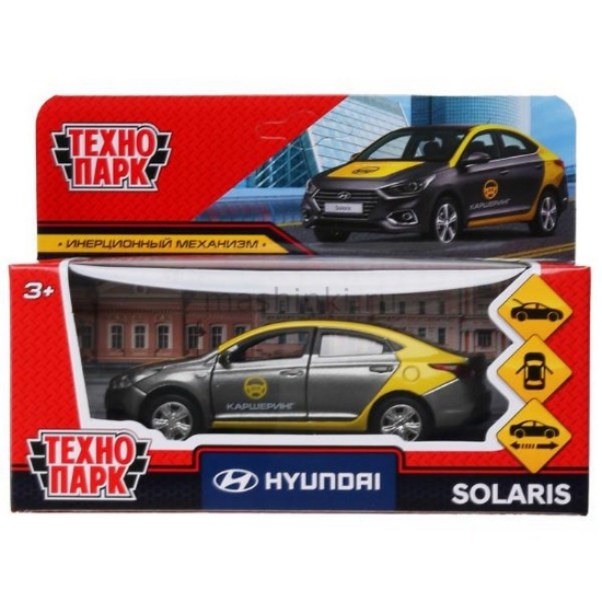 Изображение ТЕХНОПАРК HYUNDAI Solaris каршеринг 12 см серый