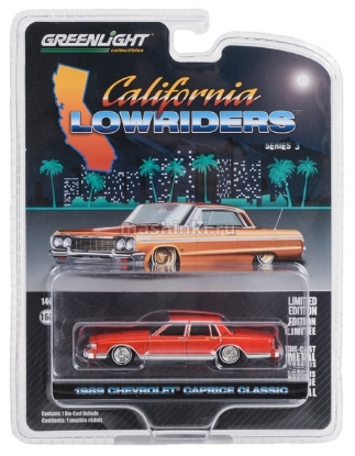 Изображение GREENLIGHT 1/64 CHEVROLET Caprice Classic 1989 custom red/yellow stripes