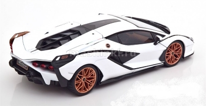 Изображение BBURAGO 1/18 LAMBORGHINI Sian FKP 37 white/black