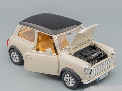 Изображение BBURAGO 1/18 MINI Cooper 1969 beige/black