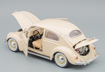 Изображение BBURAGO 1/18 VW Kafer Beetle 1955 beige/бежевый