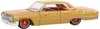 Изображение GREENLIGHT 1/64 CHEVROLET Impala SS 1963 gold metallic/red solid