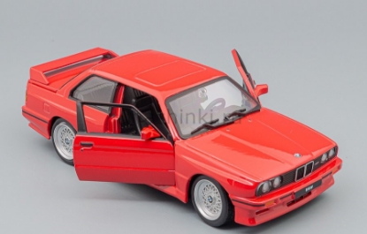 Изображение BBURAGO 1/24 BMW M3 (E30) 1988 red/красный