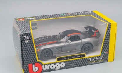 Изображение BBURAGO 1/24 DODGE Viper SRT 10 ACR gray/серый