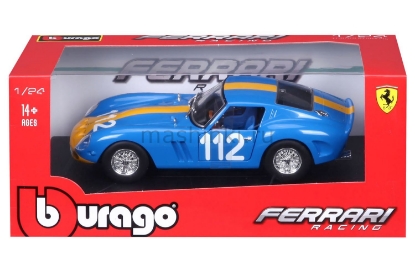 Изображение BBURAGO 1/24 FERRARI 250 GTO blue/синий (14+)