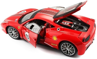 Изображение BBURAGO 1/24 FERRARI 458 Challenge red/красный (14+)