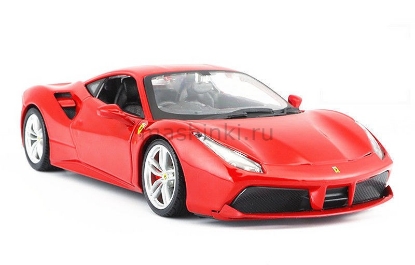 Изображение BBURAGO 1/24 FERRARI 488 GTB red/красный