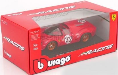 Изображение BBURAGO 1/24 FERRARI Racing 330 P4 Daytona 1967 red/красный