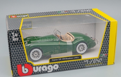 Изображение BBURAGO 1/24 JAGUAR XK 120 Roadster 1951 dark green/зеленый