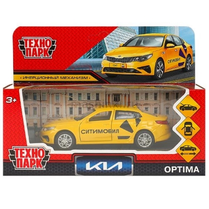 Изображение ТЕХНОПАРК KIA Optima такси Ситимобил 12 см желтый
