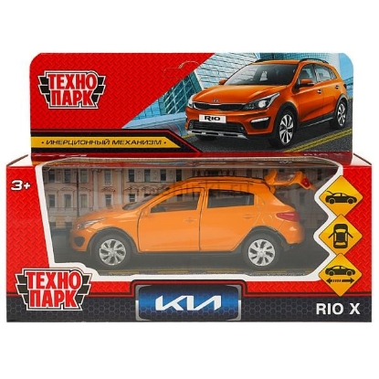 Изображение ТЕХНОПАРК KIA Rio X кросс-хэтчбек 12 см оранжевый
